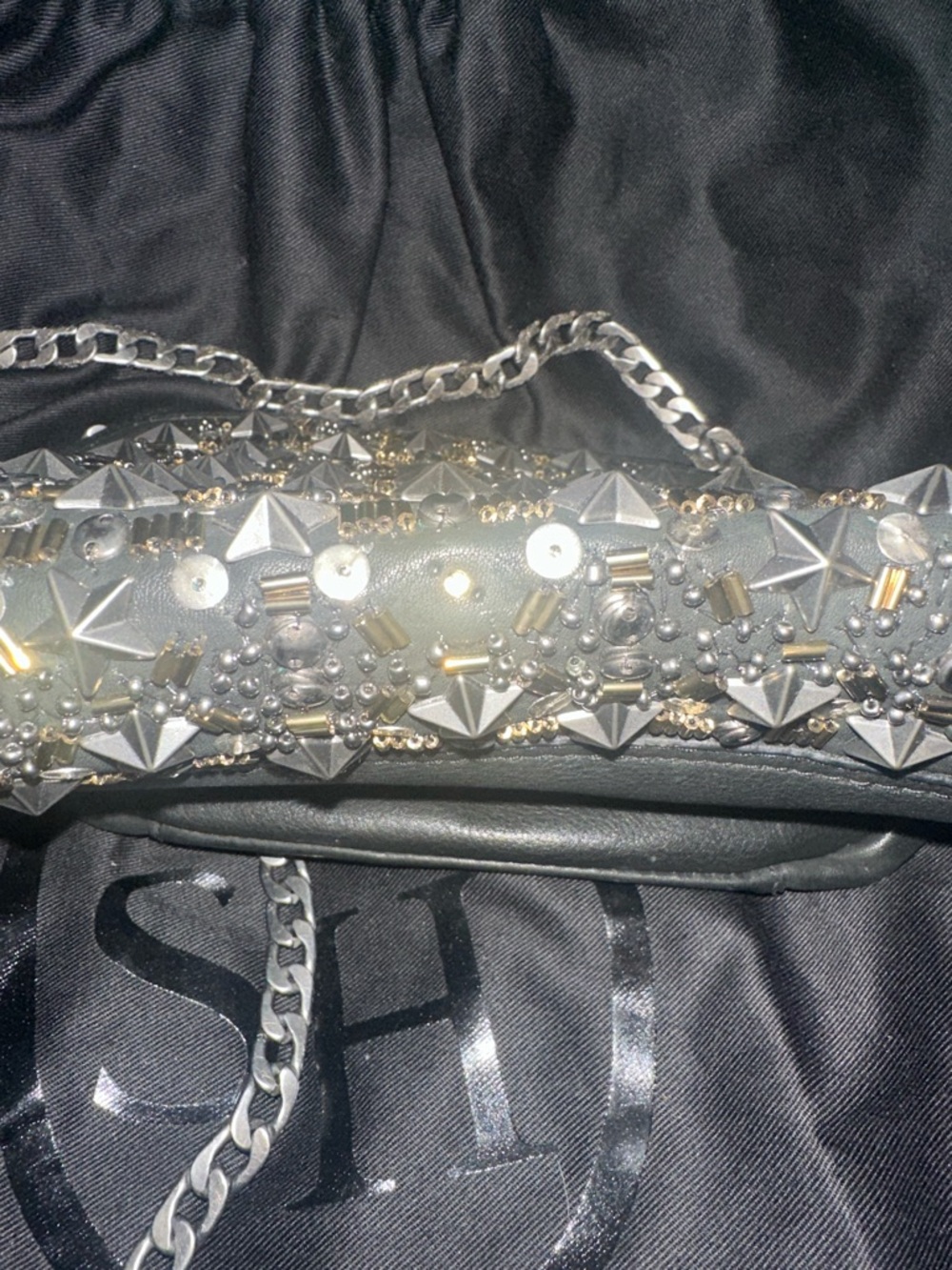 ASH STUDDED LEATHER CROSSBODY BAG - Picture 14 of 16